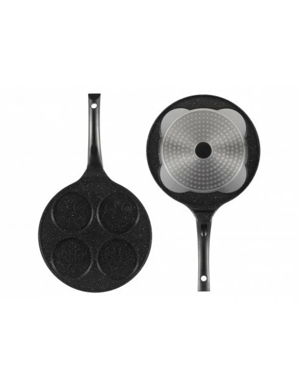 Pannenkoekenpan Keramische Coating 26 cm 4 Kops Smiley Edënbërg Stonetec Line