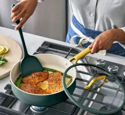 Pannenset 10 delig Greenpan Padova Pine Green Gold