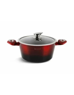 Pannenset Luxe 6-Delig Rood-Zwart-Metallic Edënbërg Red Line