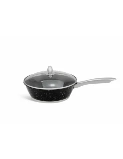 Pannenset Luxe 12-Delig RVS Sandwichbodem Black Line Edënbërg