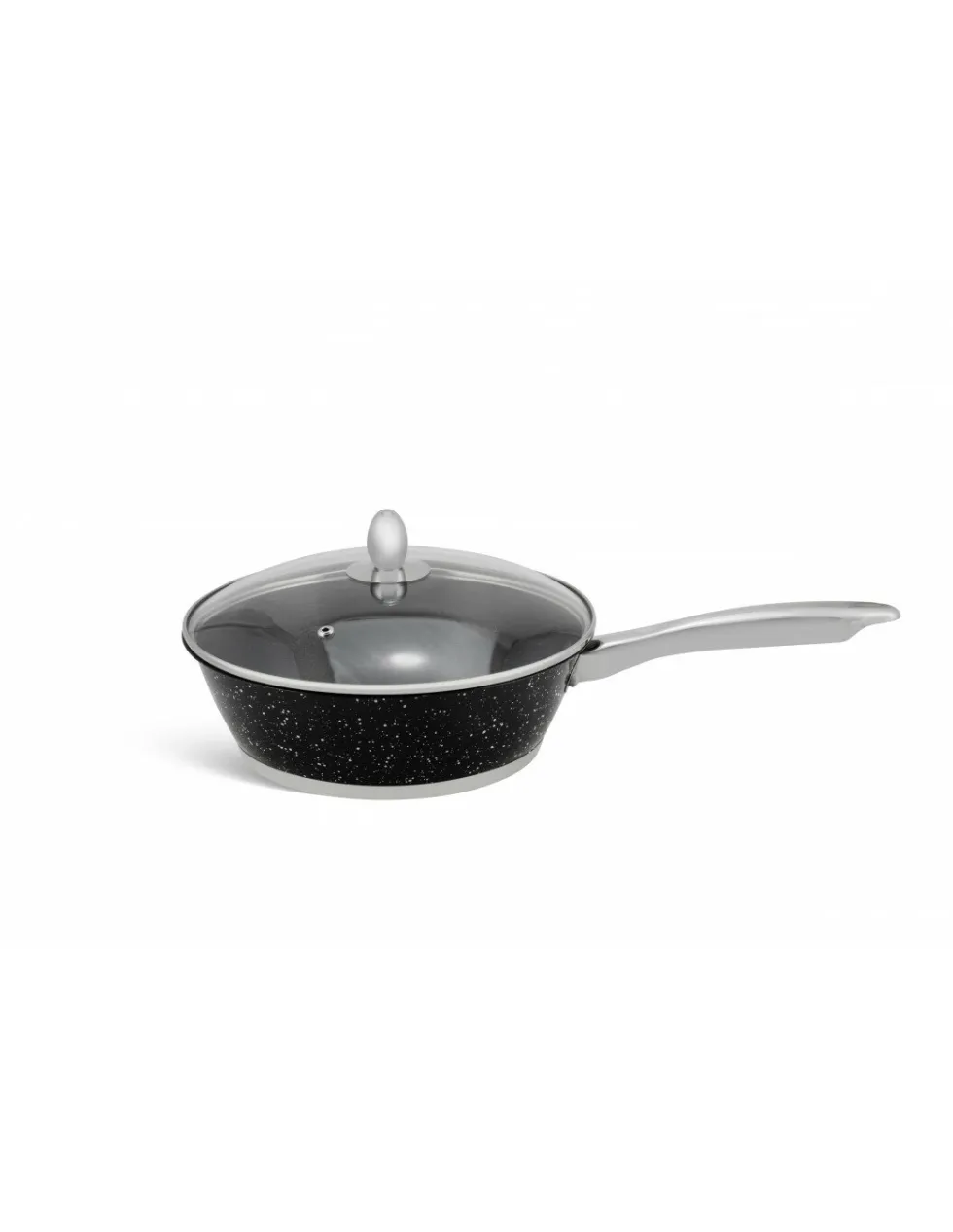 Pannenset Luxe 12-Delig RVS Sandwichbodem Black Line Edënbërg