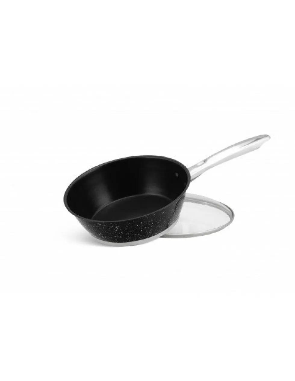 Pannenset Luxe 12-Delig RVS Sandwichbodem Black Line Edënbërg