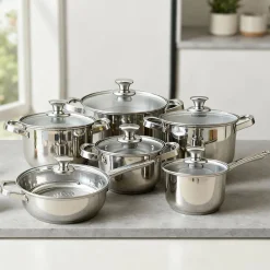 Pannenset RVS 12-delig
