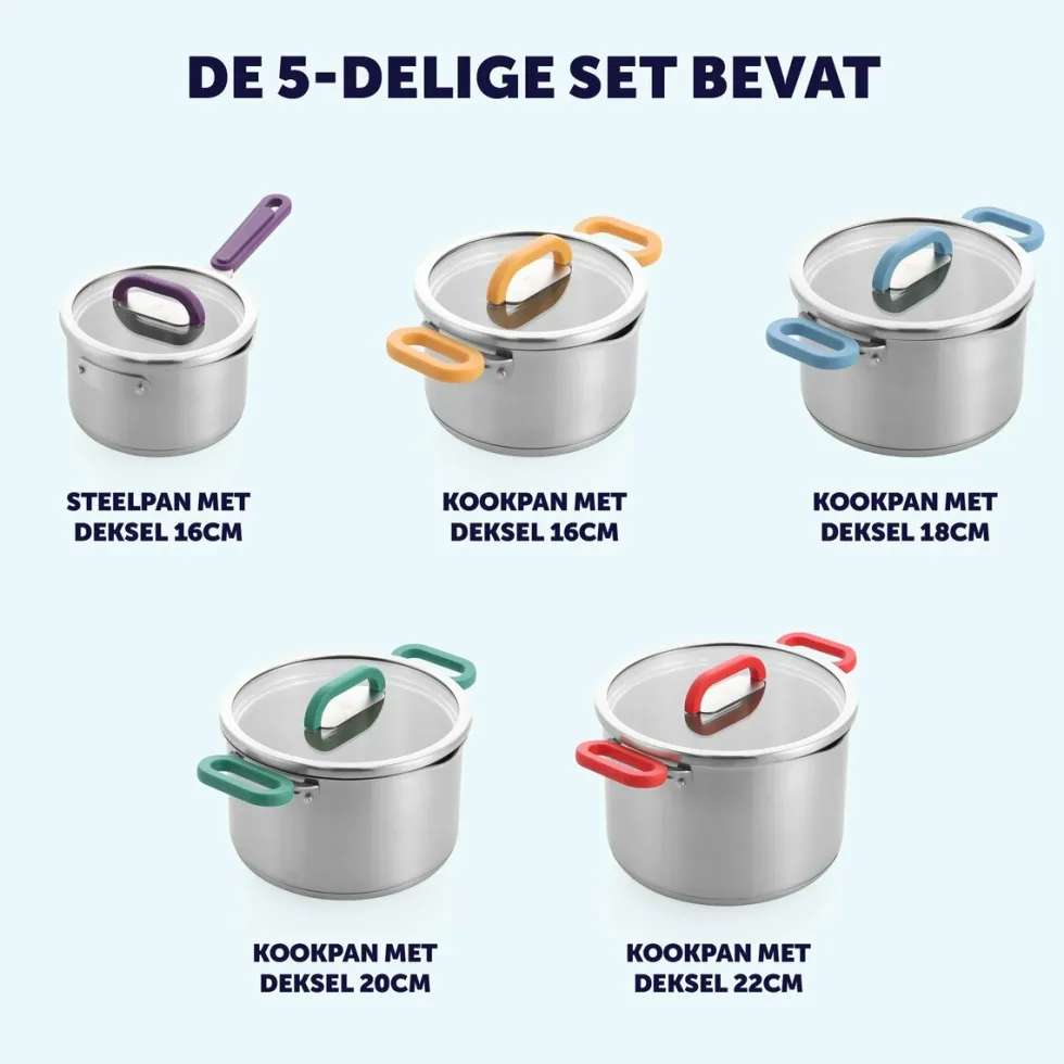 Pannenset RVS 10-delig BK Arts&Crafts Limited Edition