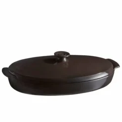 Papillote ovenschaal met deksel 41 cm Emile Henry Fusain
