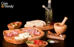 Peper en zout set olijfhout