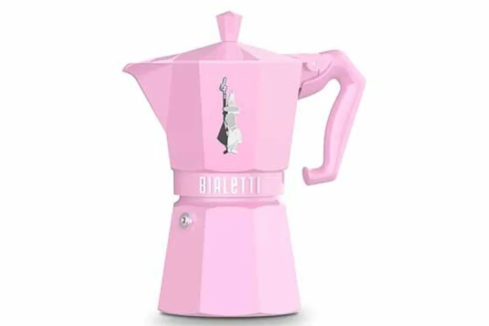 Percolator Moka Express Bialetti roze 6-kops