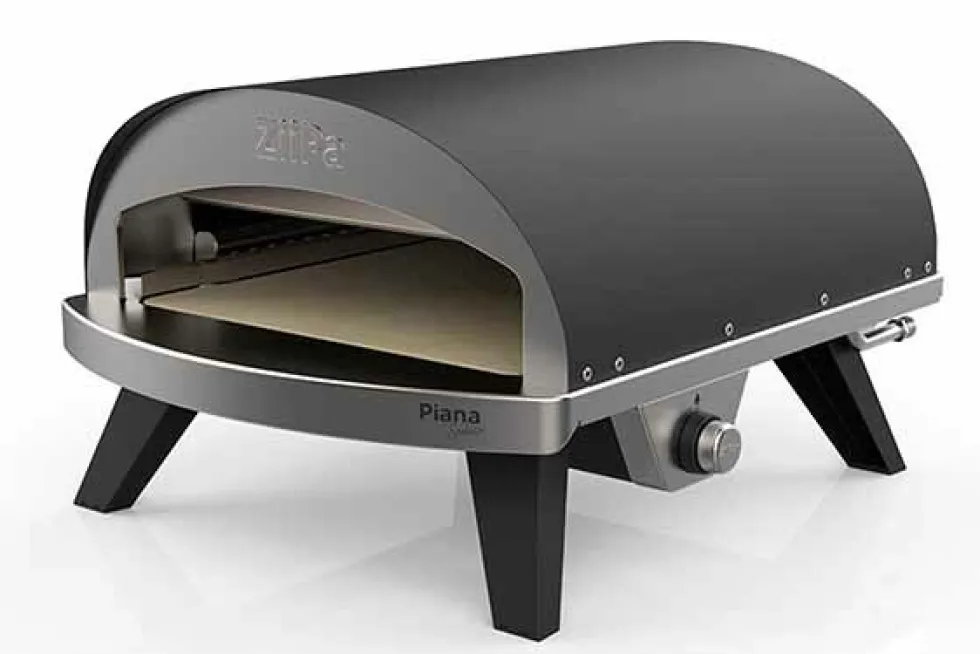 Pizzaoven gas antraciet Piana Sedici 71 x 55,7 cm ZiiPa XL