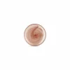 Plat bord 14 cm bruin/roze Twirl