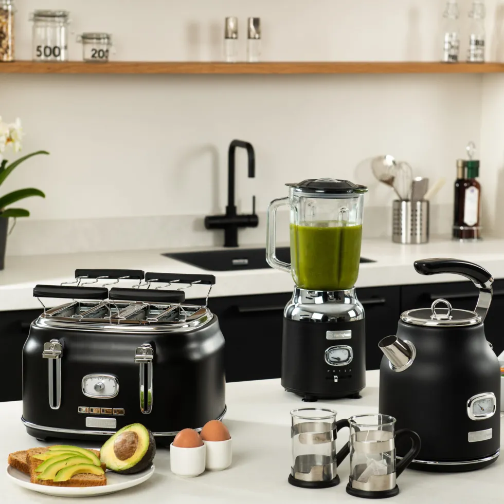 Retro Blender Smoothie Maker Zwart Westinghouse