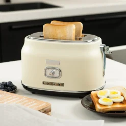 Retro Broodrooster 2 Slice Toaster Crème Westinghouse
