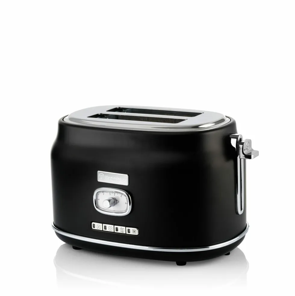 Retro Broodrooster 2 Slice Toaster Zwart Westinghouse