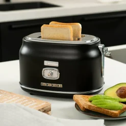 Retro Broodrooster 2 Slice Toaster Zwart Westinghouse