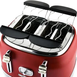 Retro Broodrooster 4 Slice Toaster Rood Westinghouse