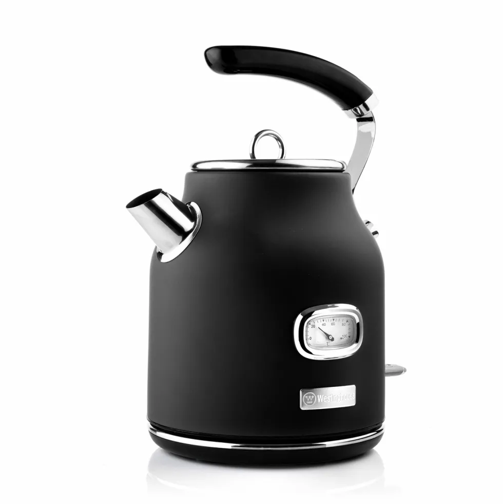 Retro Waterkoker 1,7 liter Zwart Westinghouse