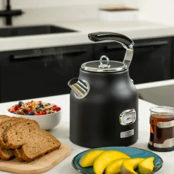 Retro Waterkoker 1,7 liter Zwart Westinghouse