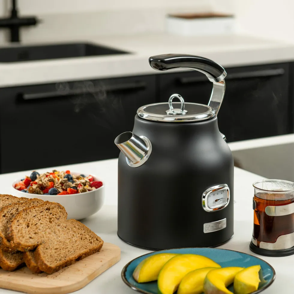 Retro Waterkoker 1,7 liter Zwart Westinghouse