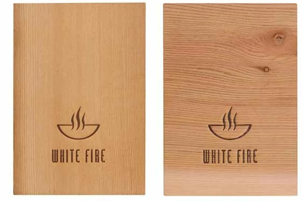 Rookplank Ceder set van 2 Whitefire