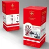 RVS messenset 8-delig met standaard rood