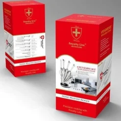 RVS messenset 8 delig opstandaard wit