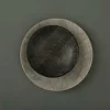 Schaal zwart-wit 19 cm Leaf