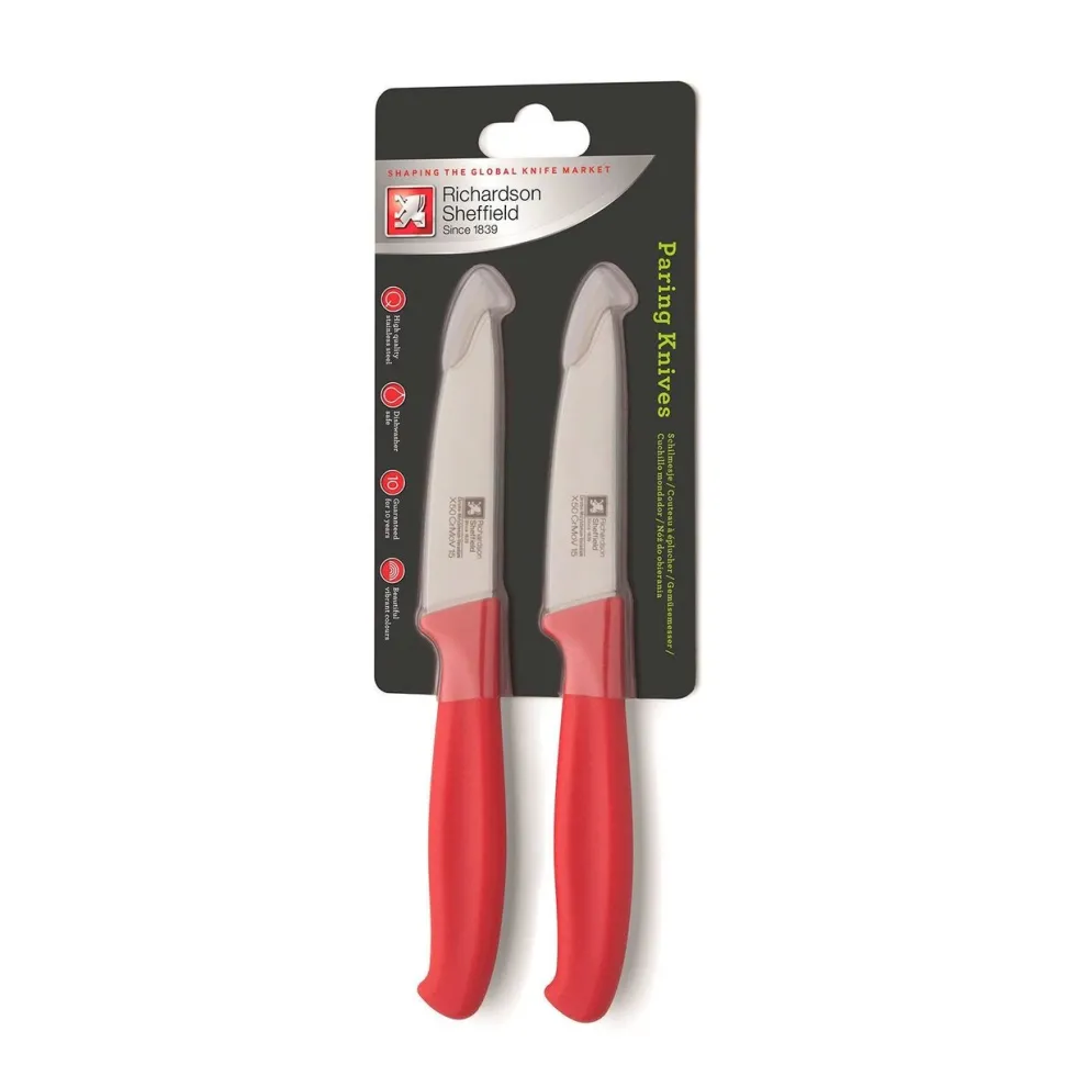 Schilmesjes set van 2 rood Kitchen Essentials