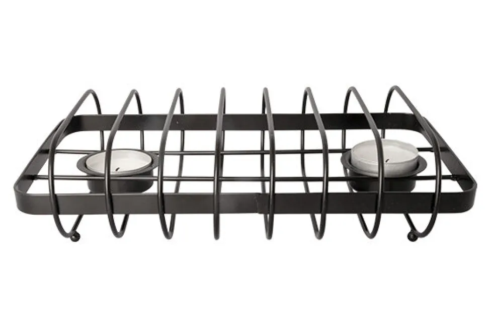 Schotel - bordenverwarmer metaaldraad zwart