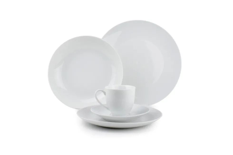 Serviesset 30-delig Basic White coupe