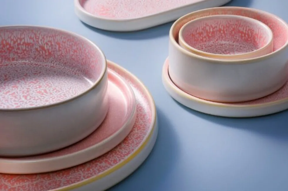 Serviesset 18-delig Coco Roze 6 personen