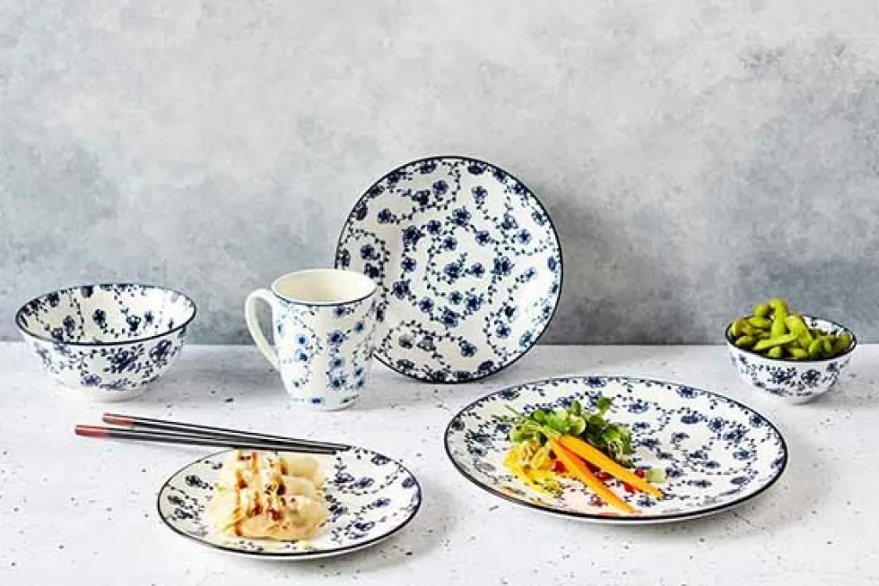 Serviesset 24 delig Flor Azul 8 personen