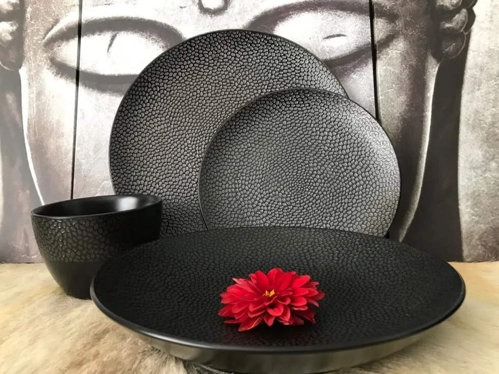 Serviesset 18-delig Honey Comb Q Authentic