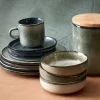Serviesset 16-delig Meridian grijs groen blauw
