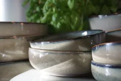 Serviesset 16-delig Meridian grijs groen blauw