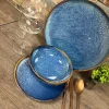 Serviesset 18-delig Nova blauw