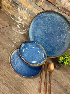 Serviesset 18-delig Nova blauw