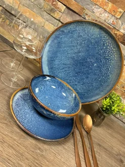 Serviesset 18-delig Nova blauw