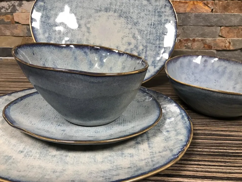 Serviesset 8 personen Aicha Blue