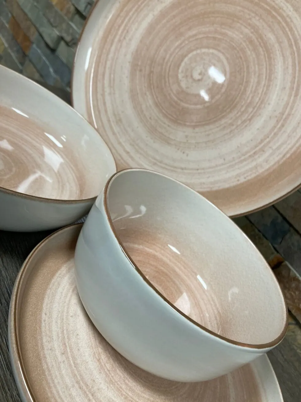 Serviesset 12 personen Baltic peach