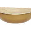 Slakom bamboe goud 25 cm ovaal