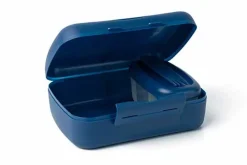 Snackbox met vork blauw 21 cm Amuse