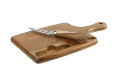 Snijplank acacia 26cm met kaasmes
