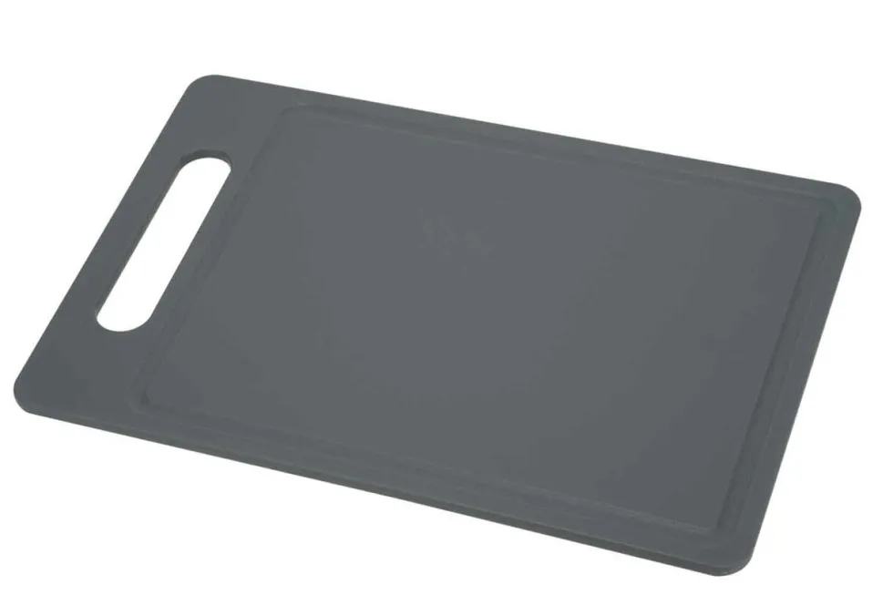 Snijplank 38cm grijs met sapgeul
