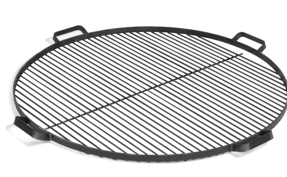 Stalen grillrooster met 4 handvaten 80cm