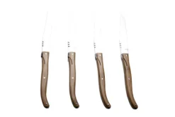 Steakmessen Laguiole hout en RVS 4 stuks