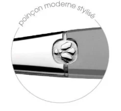 Steakmessen set Jet Satin in rond blok Lou Laguiole