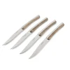 Steakmessen set van 4 Zebra RVS