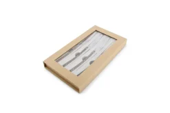 Steakmessen set van 4 Zebra RVS