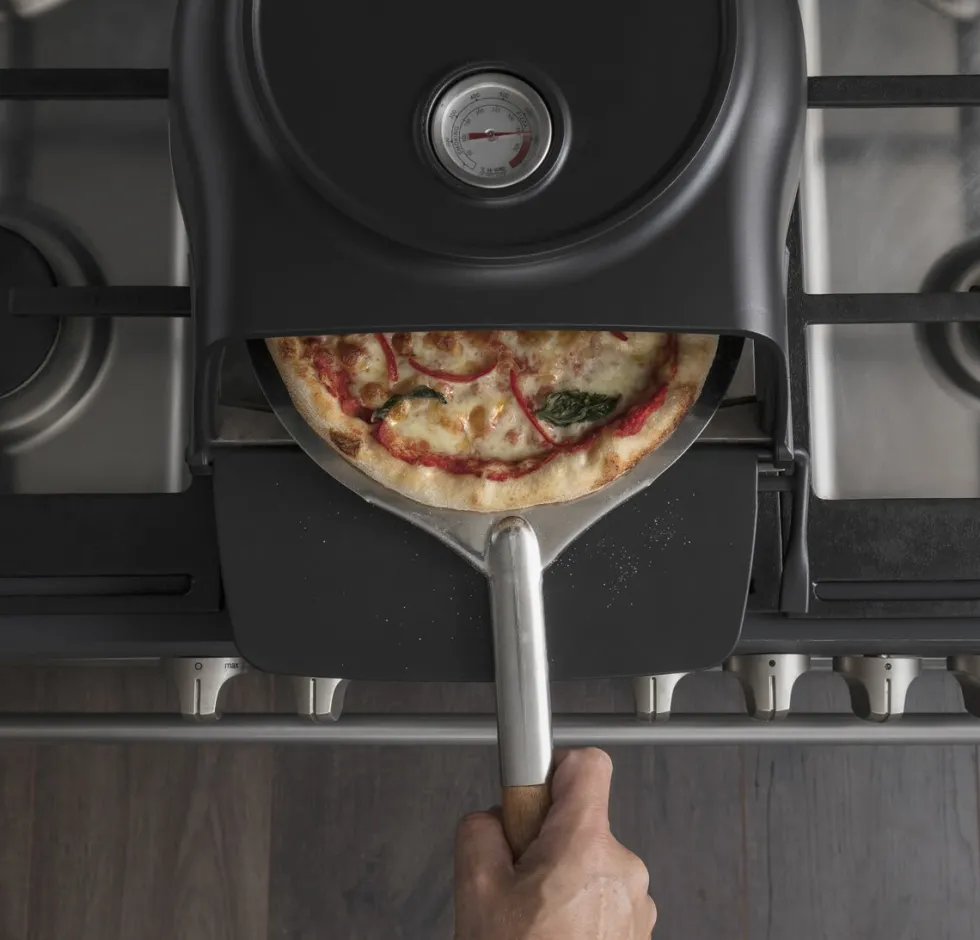 Stove top pizza oven Fernus Charcoal Mat zwart