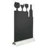 Tafelkrijtbord cocktail silhouet zwart