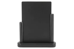 Tafel krijtbord in houder zwart 23,3 cm x 20 cm Elegant